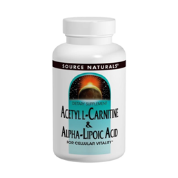 SOURCE NATURALS ACETYL LCARNITINE ALPHALIPOIC ACID 650 MG 120 TABLETS