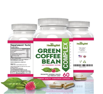 Pure Green Coffee Bean Extract with Raspberry Veggie Formula 60 Caps