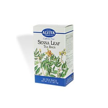 Alvita Caffeine Free Tea Bags, Senna Leaf 30 ea