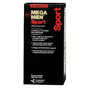 GNC Men's Mega Men Sport Multivitamin, Timed Release Caplets 180ea