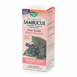 Nature's Way Sambucus for kids, Berry Flavored 4 fl oz (120 ml)