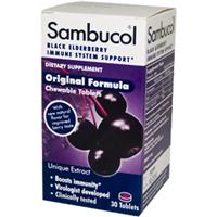 Sambucol Black Elderberry Immune System Support, Immune Formula, 30 tablets